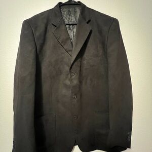 Fazzisport Blazer Mens 46L Black Soft Sport Coat Suit Jacket Formal Comfort (5)